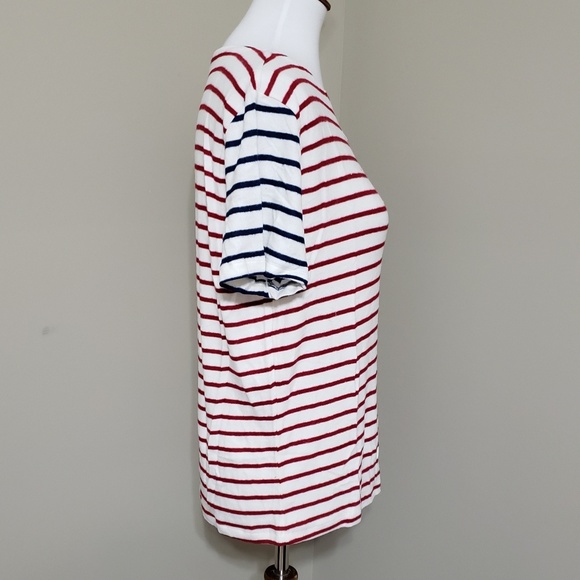 Red, white, and blue striped tee - Picture 3 of 5